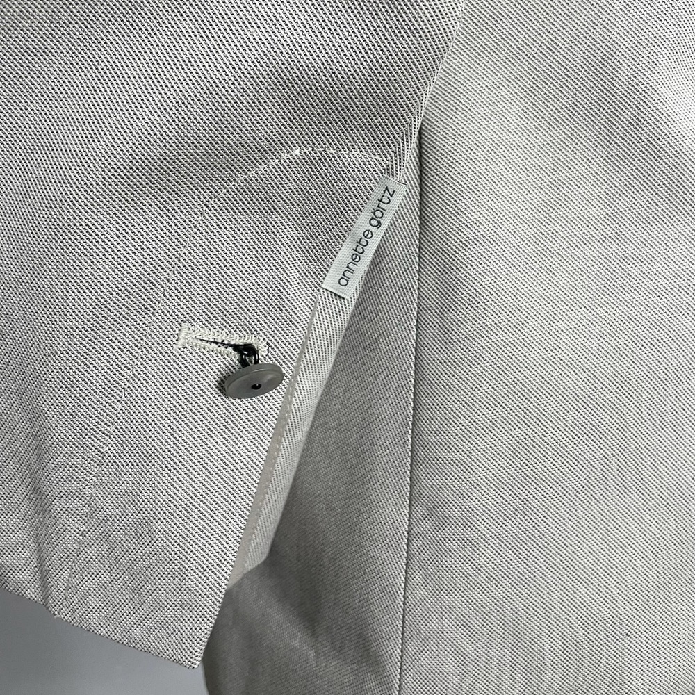 ANNETTE GORTZ Button Up Cotton Suit Jacket Blazer - Picture 4 of 10